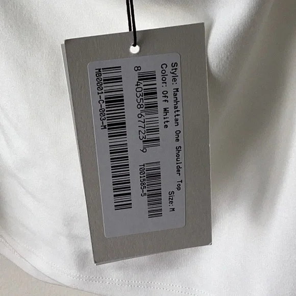 Marcella Manhattan One Shoulder Top Medium NWT - Picture 7 of 9